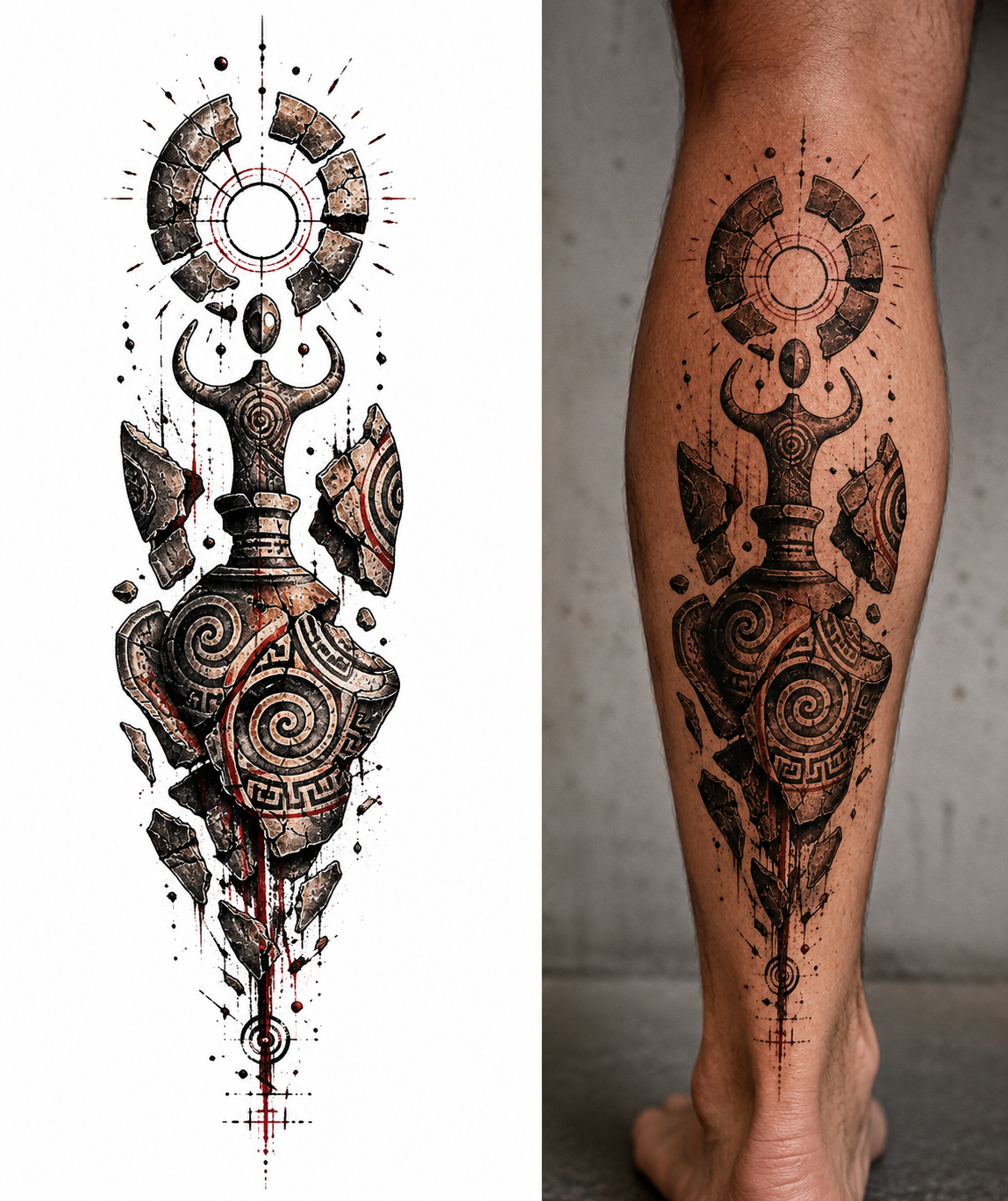 VESSEL OF BLOODLINE from the Cucuteni — EUR 15 tattoo collection